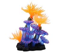 Pianta di corallo artificiale, decorazione di paesaggio del carro armato del pesce del Silicone dell'anemone del mare del corallo di plastica di alta Simulazione per il paesaggio dell'acquario del