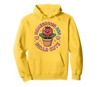 Pianta di pomodoro Kawaii coltivata in casa e Hella in vaso Felpa con Cappuccio