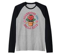 Pianta di pomodoro Kawaii coltivata in casa e Hella in vaso Maglia con Maniche Raglan
