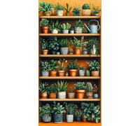 pianta Dipingere con i Numeri Adulti Paint by Numbers Grande 50 x 100 DIY bonsai Dipingere con i Numeri Bambini Kit con 3 Pennelli Acrilici,Decorazioni Parete,Regalo Uomo Donna,(Senza Cornice) F1-742