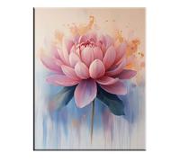 Pianta Dipingi con i Numeri per Adulti, Paint by Numbers Fiore, Kit Pittura Adulti con Vernici e Pennelli, Kit di Pittura Acrilica Fai-da-Te per Principianti, Decorazione Murale, 80x110cm 2w-489