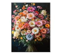 Pianta Dipingi con i Numeri per Adulti, Paint by Numbers Fiore, Kit Pittura Adulti con Vernici e Pennelli, Kit di Pittura Acrilica Fai-da-Te per Principianti, Decorazione Murale, 100x135cm 2w-480