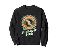 Pianta Dj Divertente Girasole Beats Felpa