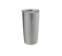 Pianta Erba Lavanda Viola Bicchiere termico in acciaio inox doppia parete