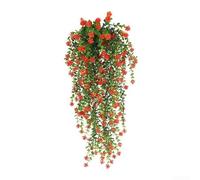 Pianta Finta Camelia Eucalipto 77cm Appendibile Realistica | Aspetto realistico, foglie di camelia ed eucalipto, per ideale per decorazioni naturali cure, 77cm lunghezza(3)