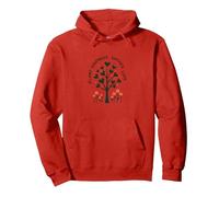 Pianta gentilezza, raccogli L'Amore: Albero ispiratore Felpa con Cappuccio, Unisex per Adulti, Rosso, XXL