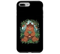 Pianta Giardino Stillness Happy Bear Fiori Giungla Custodia per iPhone 7 Plus/8 Plus