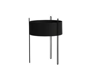 Pianta in Vaso con Piedistallo Grande Nero