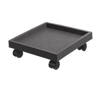 Pianta Quadrata Vaso Vaso Stand con Ruote Fiore Motore Carrello Fiore Vaso Rack su Rulli Dolly Carrello Piattino Vassoio con Ruote