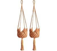 Pianta sospesa - pentola di fiori sospesa | Porta da parete | 2x cestino di fioriera reggistica | Piantatore di decorazioni per la casa piante di decorazioni per la casa | Cesto di fiori a soffitto al