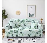 Pianta Stampa di Foglia Copridivano Elastico 1/2/3/4 Posti, Chickw11 Copridivano Protettore Universale Braccioli Sofa Ideale per Poltrone Mobili Copridivano (Margherita Verde,3 Posti)