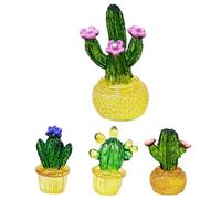 Pianta succulenta artificiale, falsa pianta di cactus, piante finte in vaso, piante grasse artificiali multicolori, piante finte in vaso, decorazione da tavolo chiara e colorata per bere