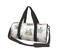 Pianta tropicale di cactus succulenti, Borsone da viaggio di grande capacità Borsa rotonda Borsa da viaggio sportiva Borsa da viaggio Borsa da fitness