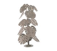 Pianta tropicale grande Monstera in metallo, diam.60x150h, colore Beige beige