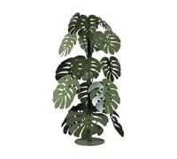 Pianta tropicale grande Monstera in metallo, diam.60x150h, colore Verde Garden verde garden