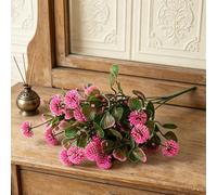 Pianta verde artificiale realistica, decorazione per interni, in plastica, senza manutenzione, per casa, ufficio, hotel, corridoio, design sostenibile (rosa)