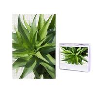 Pianta verde con foglie lunghe Puzzle 1000 pezzi Puzzle personalizzato Puzzle in legno per adulti Foto Puzzle Art Wall Hanging Decor per compleanno, matrimonio, San Valentino