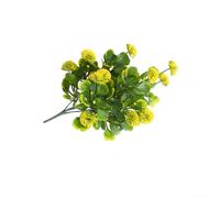 Pianta verde in plastica con fogliame realistico per interni moderni per casa, ufficio, hotel, corridoio, decorazione per interni, albero finto (giallo)