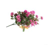 Pianta verde in plastica con fogliame realistico per interni moderni per casa, ufficio, hotel, corridoio, decorazione per interni, albero finto (rosa)
