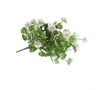 Pianta verde in plastica con fogliame realistico per interni moderni per casa, ufficio, hotel, corridoio, decorazione per interni, albero finto (bianco)
