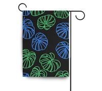 Pianta Verde Monstera Deliciosa bandiere da giardino all'aperto banner per esterno per decorazione Patio 28x40 double sided
