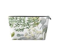Pianta verde verde, Borsa da toilette Borsa per trucco Borsa per cosmetici Borsa da toilette da viaggio portatile