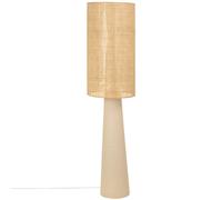 Piantana beige on paralume in rattan alt. 140