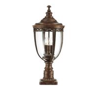 Piantana Bronzo Acciaio Esterno H:64cm Rustico Luce per Giardino Weg Terrazza