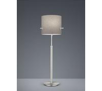 Piantana CAMDEN paralume grigio regolabile in altezza H. 180CM MAX montatura acciaio satinato 408300307