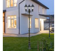 Lampada Da Giardino In Bronzo A Tre Fiamme Altezza 220 Cm [EEK: Non valutato]