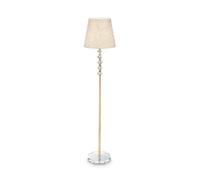 IDEAL LUX Lampada da terra Queen PT1, Metallo Oro, 1 luce E27, Classe A++
