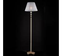 Piantana Classica Ruben Metallo Oro E Cristallo 1 Luce E27