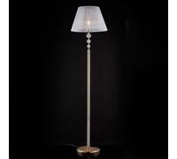 Piantana Classica Ruben Metallo Oro E Cristallo 1 Luce E27