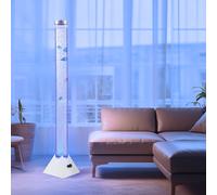 Piantana Colonna di Acqua D'Acqua Lampada da Soggiorno Cambio Colore Pesci RGB