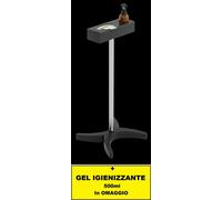 PIANTANA COLONNINA IN METALLO PORTA GUANTI ATTREZZI + GEL IGIENIZZANTE 500ml