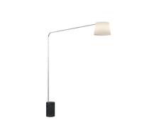 Piantana Contemporanea Corner Marmo Alto Nero Diffusore Bianco 1 Luce E27 [EEK: A++]