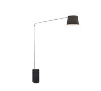Piantana Contemporanea Corner Marmo Nero Diffusore Tessuto Nero 1 Luce E27 [EEK: A++]