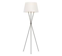 Piantana Contemporanea Penny Acciaio Nichel Lucido Tessuto 1 Luce E27 [EEK: A++]