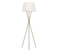 Piantana Contemporanea Penny Acciaio Ottone Brunito Tessuto 1 Luce E27 [EEK: A++]