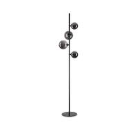 Piantana Contemporanea Perlage Metallo Nero 4 Luci G9 3W 3000K Luce Calda [EEK: A++]