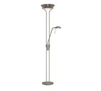 Piantana Contemporaneo Mother Child Acciaio Argento Vetro Trasparente 1 Luce R7S [EEK: A++]