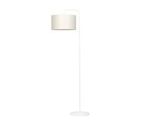 Piantana Contemporaneo Sigfrido Acciaio Bianco Ecru 1 Luce E27 Ip20
