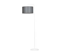 Piantana Contemporaneo Sigfrido Acciaio Bianco Grigio 1 Luce E27 Ip20