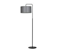 Piantana Contemporaneo Sigfrido Acciaio Nero Grigio 1 Luce E27 Ip20