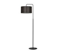 Piantana Contemporaneo Sigfrido Acciaio Nero Marrone 1 Luce E27 Ip20