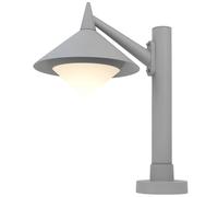 Piantana da esterno lampada da terra da giardino base percorso colonne in alluminio faretto grigio chiaro WOFI 379401500500