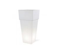 Piantana Da Esterno Moderna Lounge Termoplastica E Porcellana Bianco 1 Luce E27