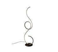 Piantana da Interno a LED in Metallo Nero Opaco