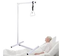 Piantana da letto Barra trapezio per ausili mobilità a letto, asta di trasferimento, supporto per stare in piedi per anziani, barre per trazione, imbracatura per scaletta, binario di support