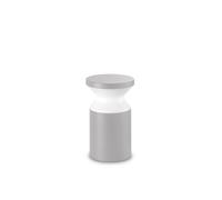 Piantana Da Terra Contemporanea Torre Alluminio Grigio 1 Luce E27 15W Ip44